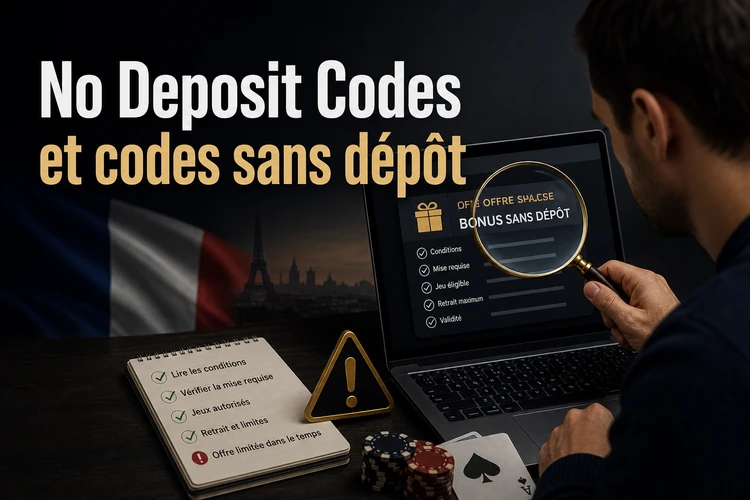 No Deposit Codes et codes sans dépôt
