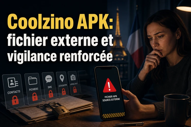 Coolzino APK: fichier externe et vigilance renforcée