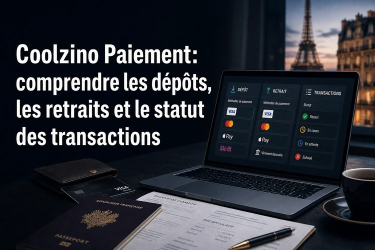 Coolzino Paiement: comprendre les dépôts, les retraits et le statut des transactions