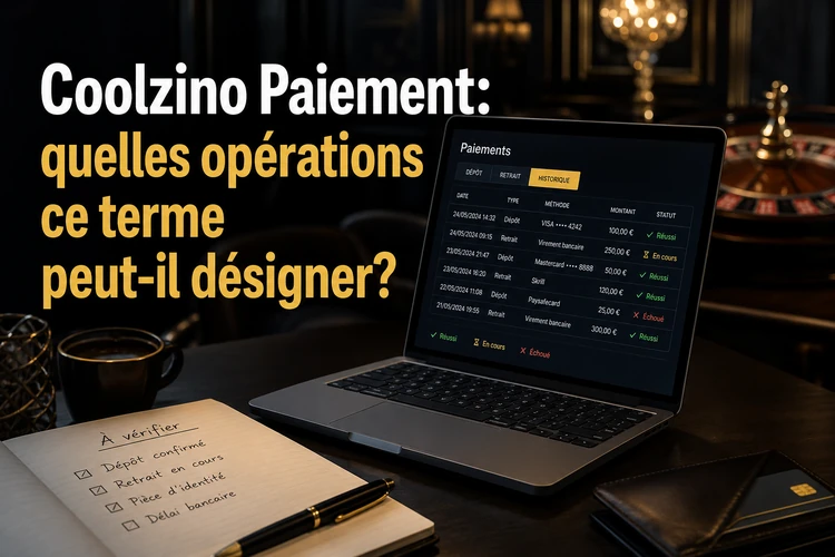 Coolzino Paiement: quelles opérations ce terme peut-il désigner?